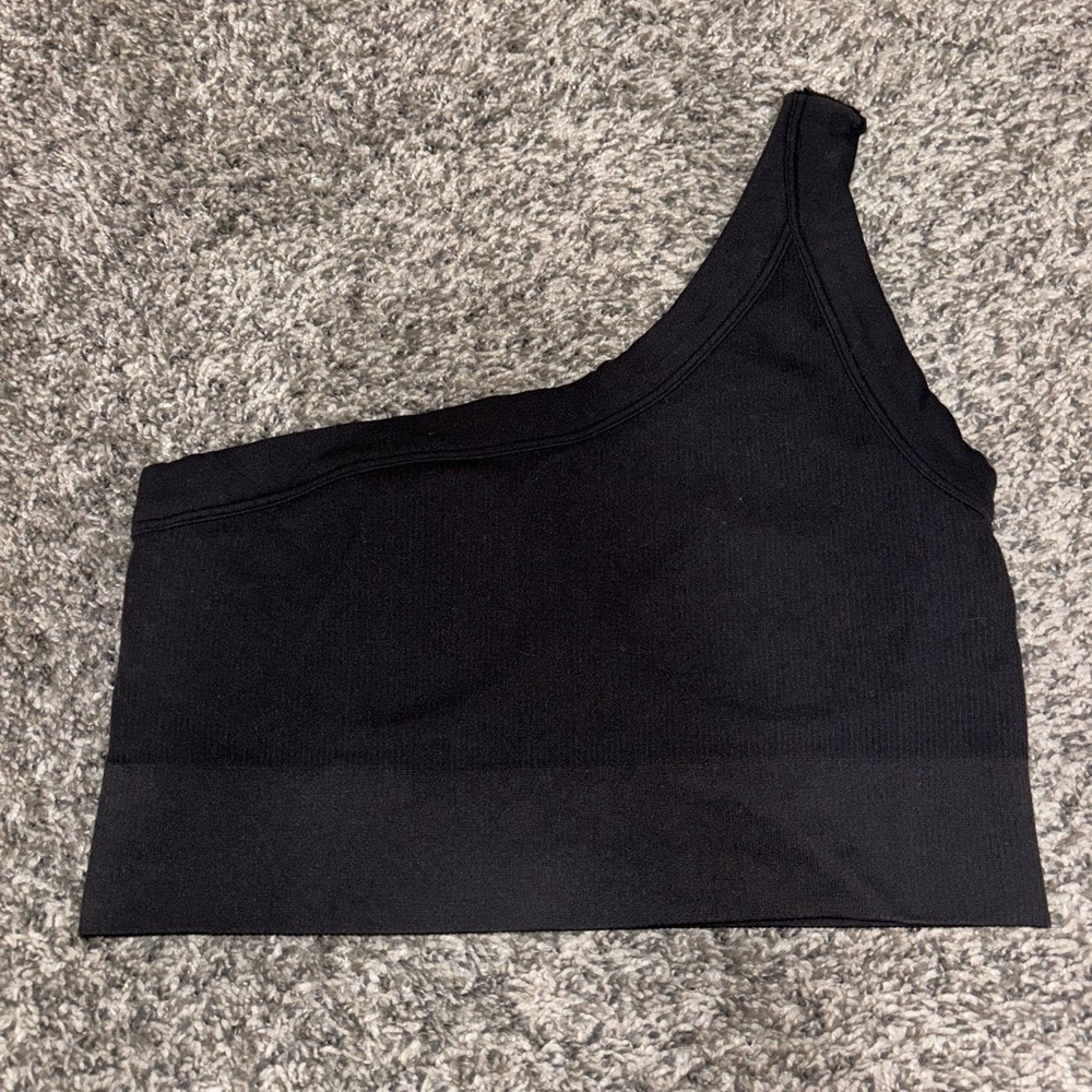 DSG Small One Shoulder Black Bra
